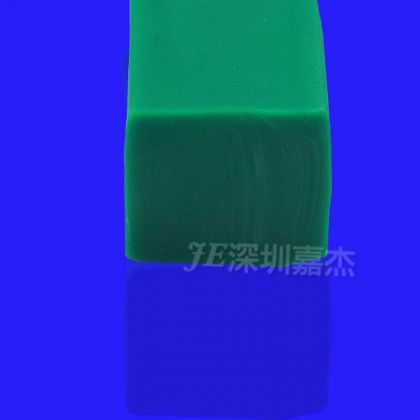 绿色方形实心硅胶密封条