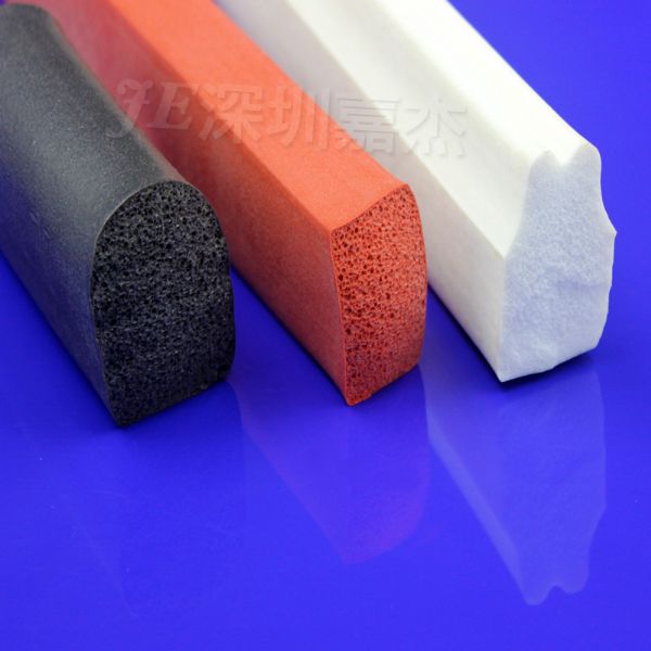 深圳市嘉杰橡塑有限公司硅胶发泡条的颜色和规格